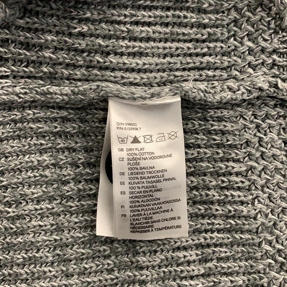 H&M gray knit cardigan size XS - Picture 5 of 6